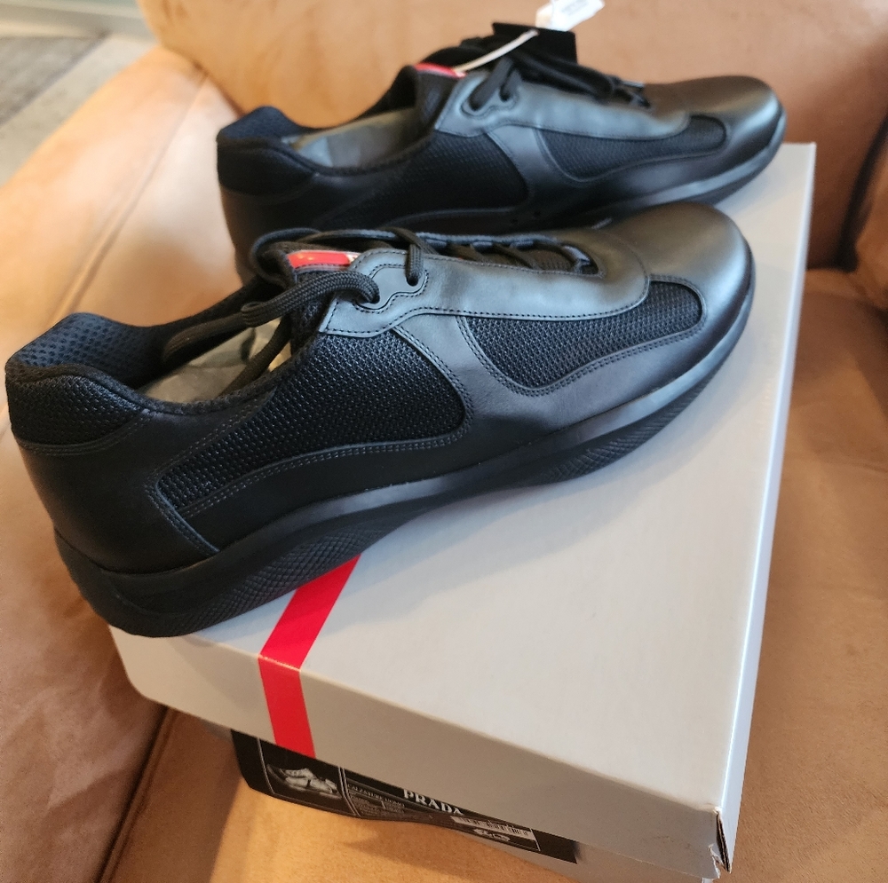Brand New Men's Prada Calzature Uomo- Nero - Picture 2 of 6